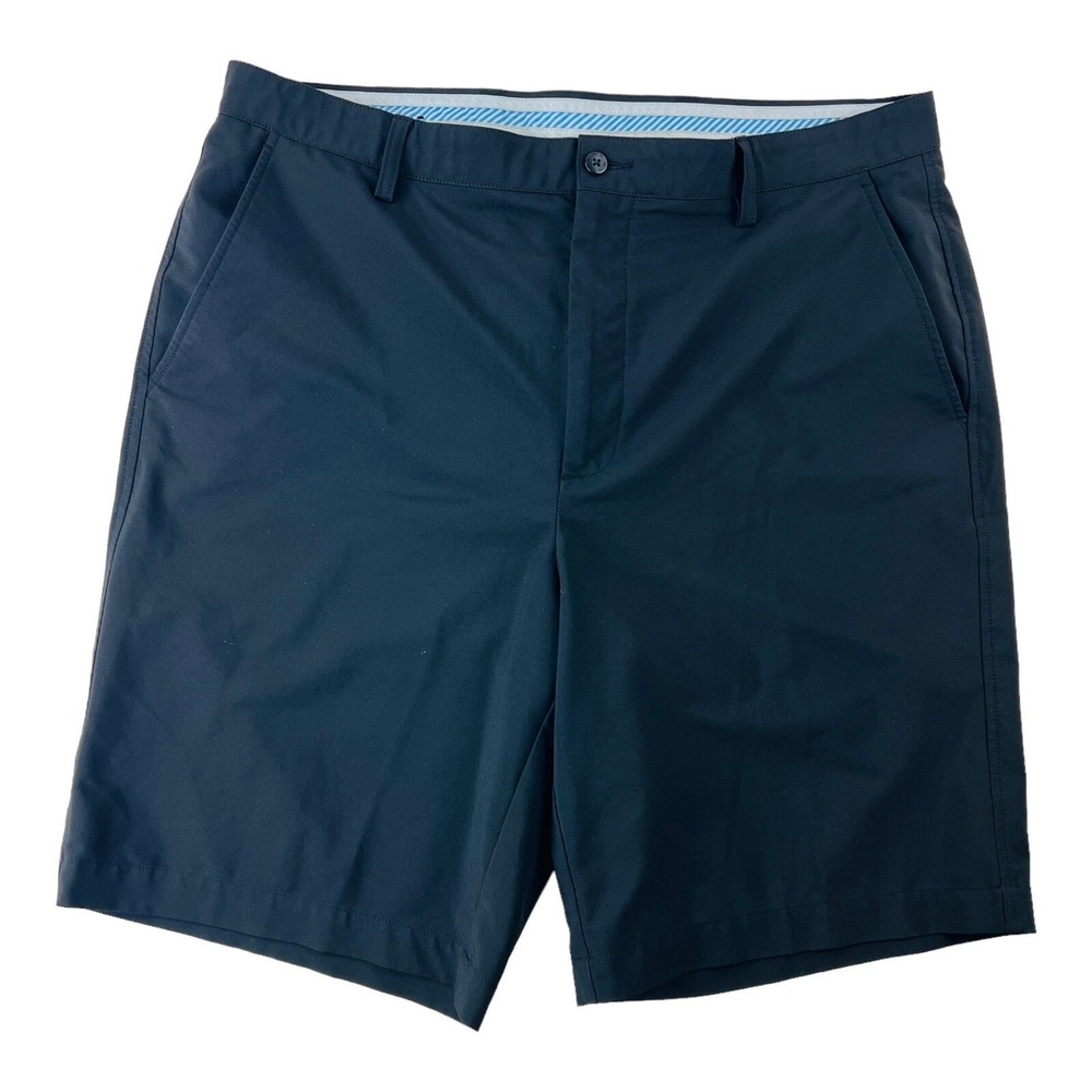 FootJoy FJ‎ Black Flat Front Polyester Spandex Golf Shorts Mens Size 38X10